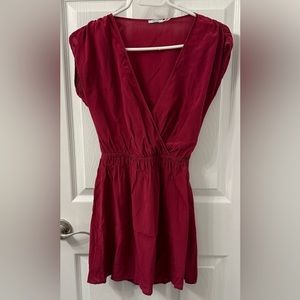 Kimchi Blue Burgundy Silk Dress Size XS